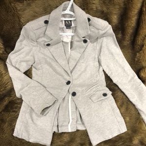 Grey lapel blazer